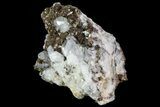 Pyrite On Calcite - El Hammam Mine, Morocco #80367-1